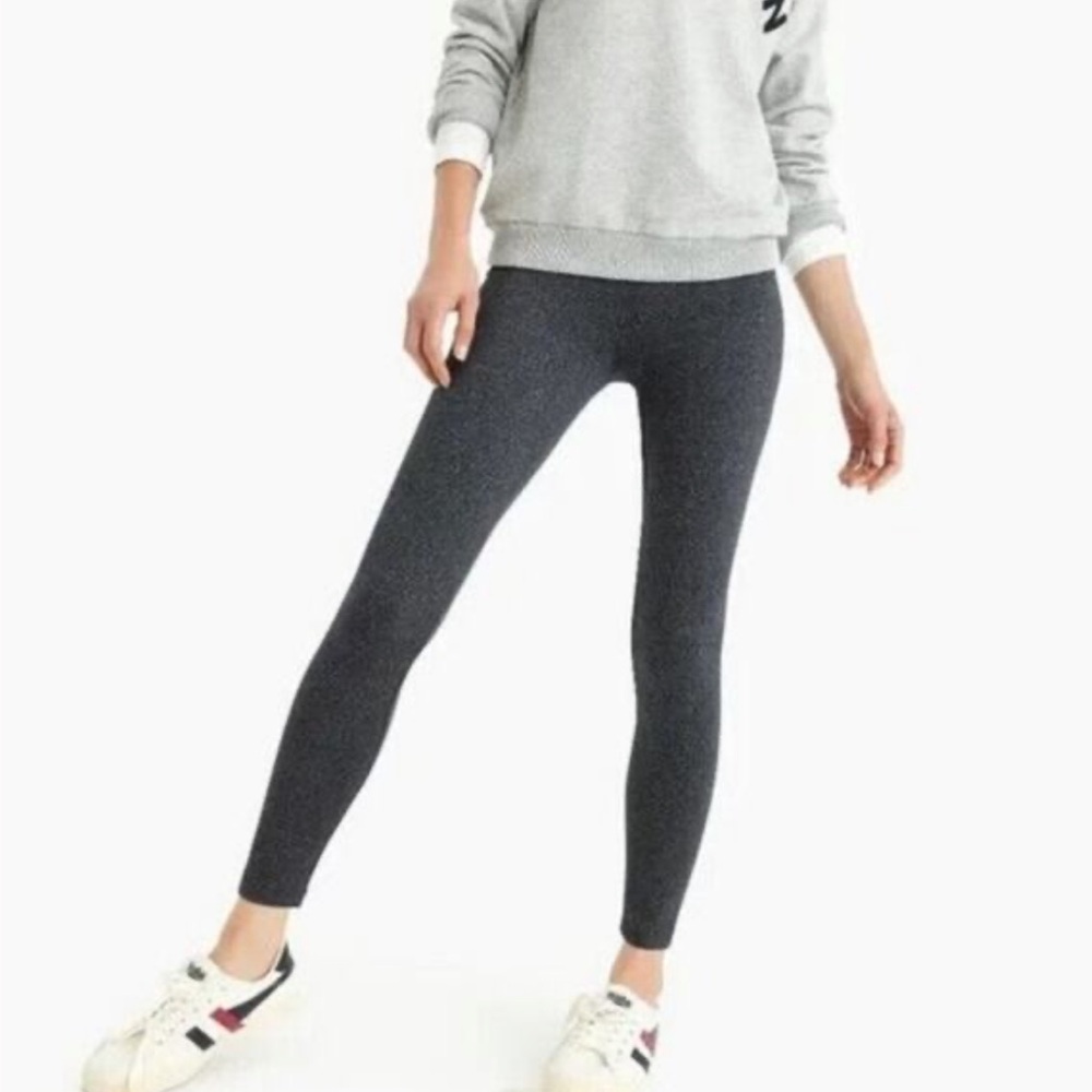 J. Crew | Women’s Charcoal Grey Heather Weekend High Rise Flex 7/8 Leggings Sz S